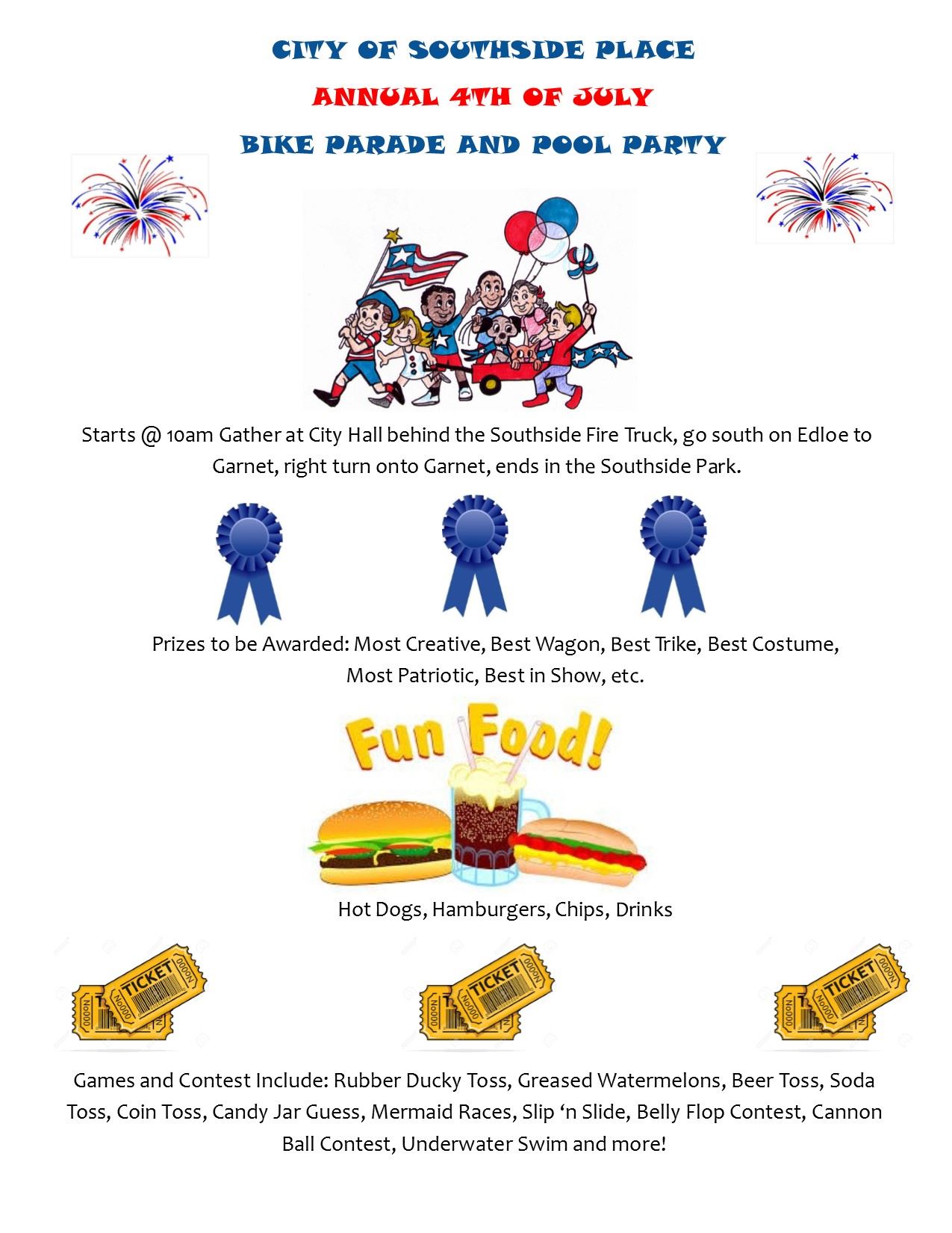 Bike Parade and Pool Party 